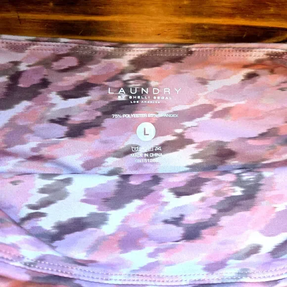 Women's Laundry by Shelli Segal Super Soft Athleticwear Camouflage Leggings L - Picture 5 of 5